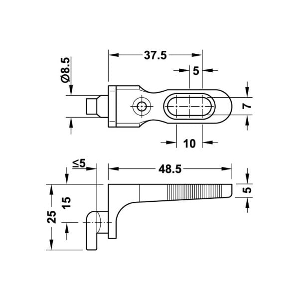 Arka panel bağlantı elemanı ham