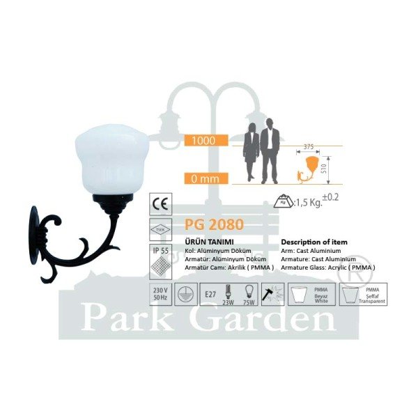 PG 2080 Duvar Aplik