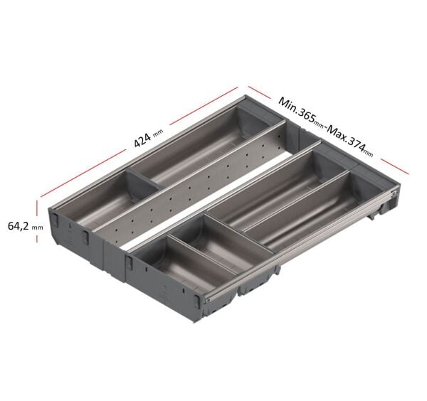 TBox Antaro için Kaşıklık Modül 450mm - Box Ray Uzunluk 450mm