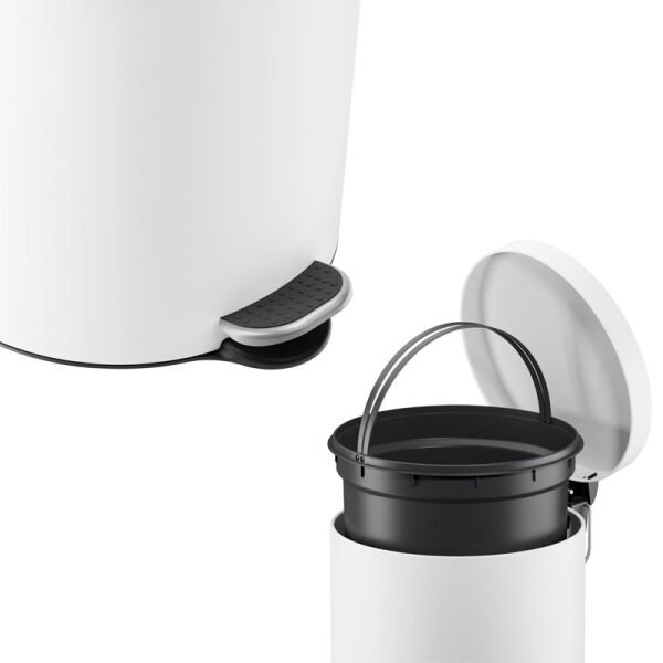 5020-301 Çöp Kovası Selekta Beyaz 20 Lt