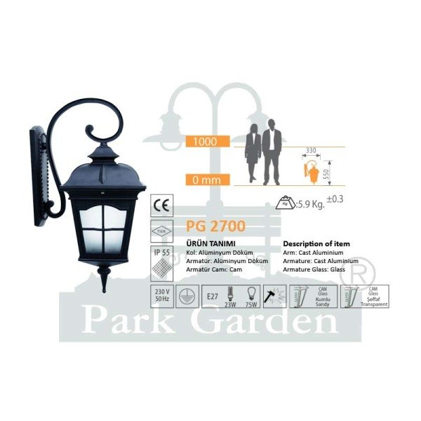 PG 2700 Duvar Aplik