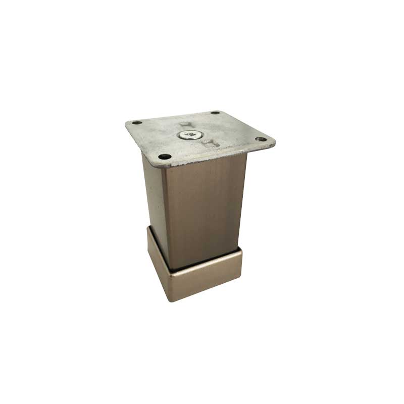 Kare Düz Inox Ayak (40x40) 8 cm