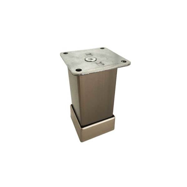 Kare Düz Inox Ayak (40x40) 10 cm