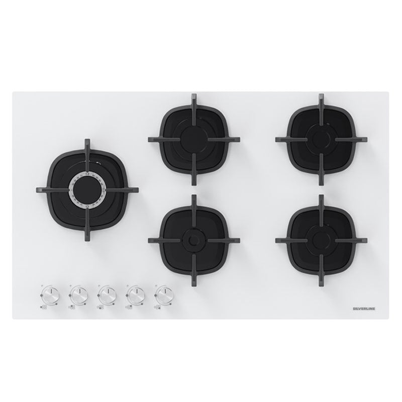 Ocak CS5801C9W01 90cm Beyaz Döküm Izgara