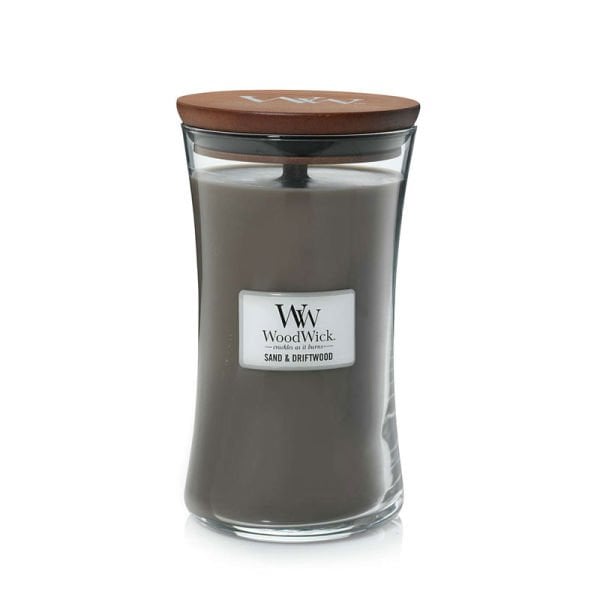93378E WW Büyük Kavanoz Mum Sand & Driftwood
