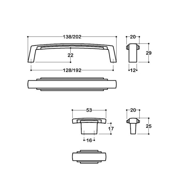 4215 Antik Saten Mat Kulp 192 mm