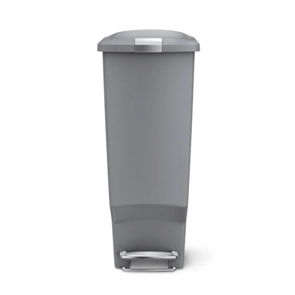 (#) CW1363 Slim Pls.Çöp Kovası 40Lt Gri
