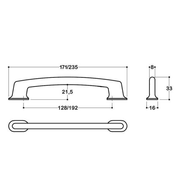 4245 Altın Kulp 128 mm