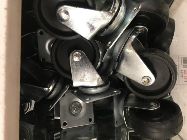 Eko Siyah Tablalı Teker h:68mm -0512SMS