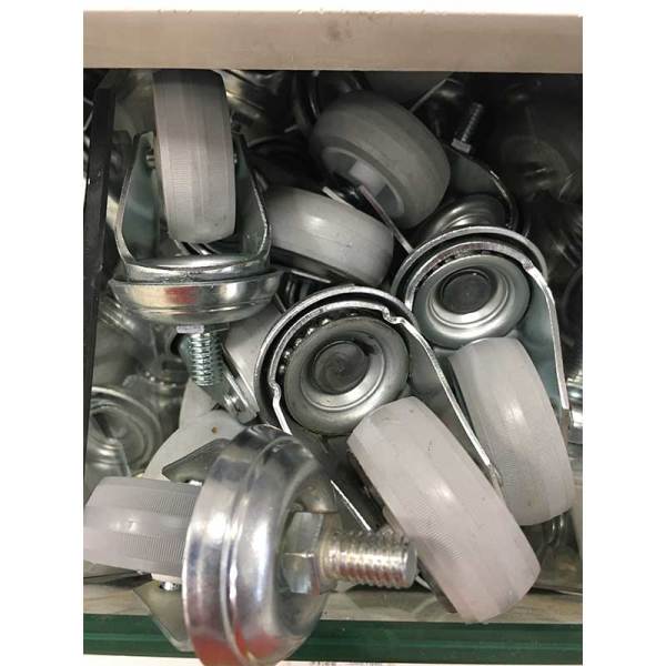 50'lik U Tablalı Teker Gri h:65 -0526ZVG