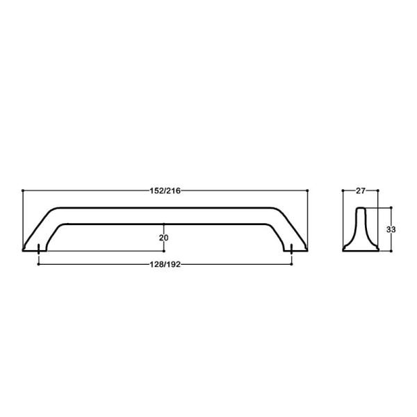 4314 Antik Saten Mat Kulp 128 mm