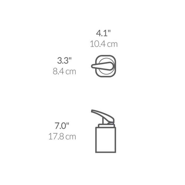 BT1076-Kare Sıvı Sabunluk 443 Ml.