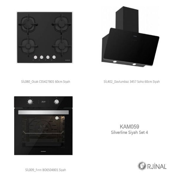 Silverline Siyah Set 4