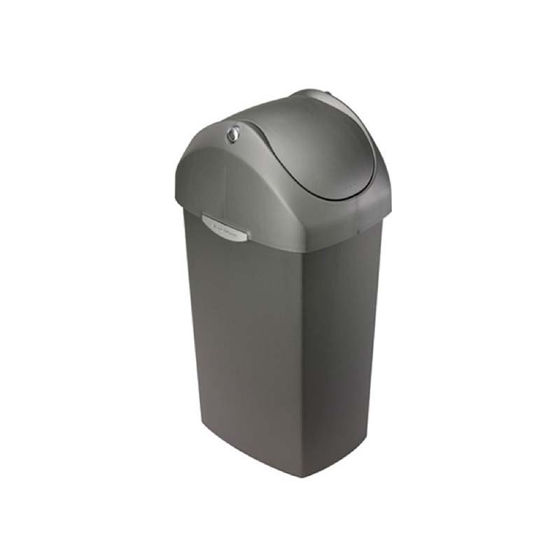 CW1338- Sallanan Kapak Çöp Kov. 40Lt. Gri