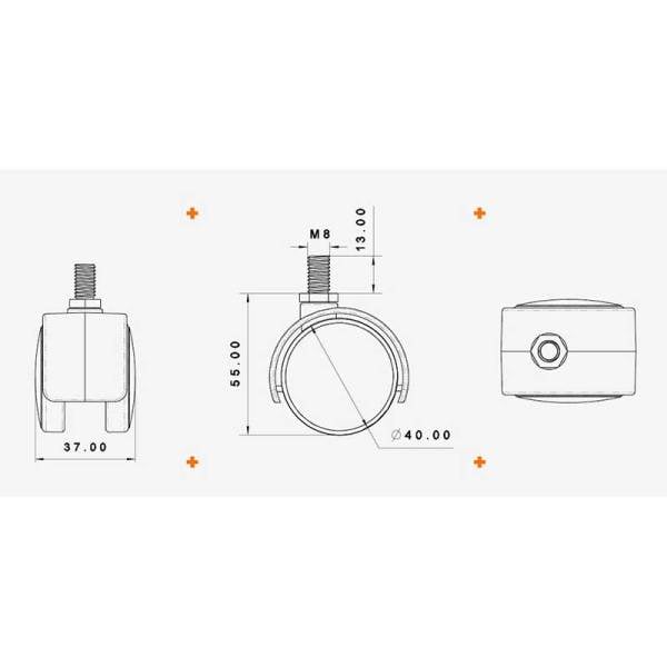 Küçük Pls Civatalı Siyah h:51 -0401MPS