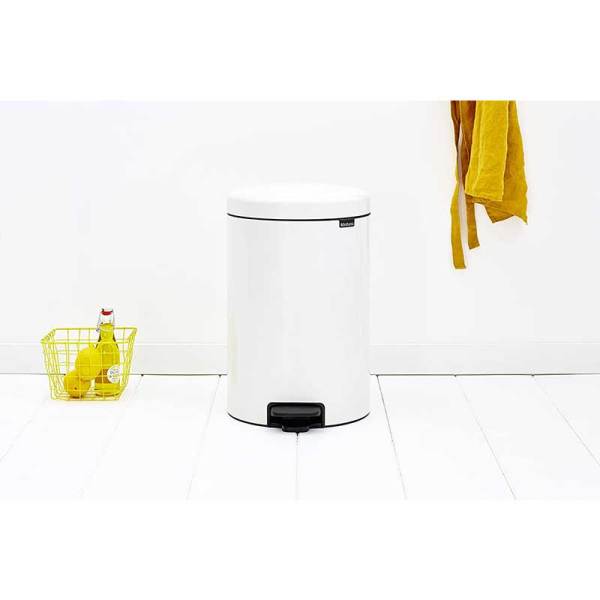 BRA 111846 Newicon Beyaz Çöp Kovası 20lt