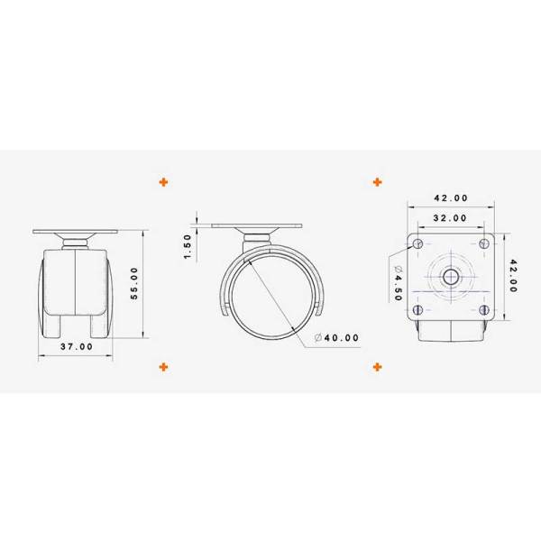 Küçük Pls Tablalı Gri h:51 -0402MPG