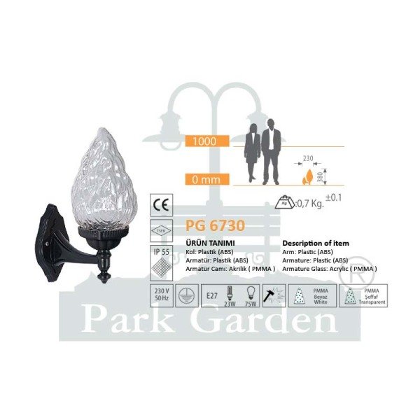 PG 6730 Duvar Aplik