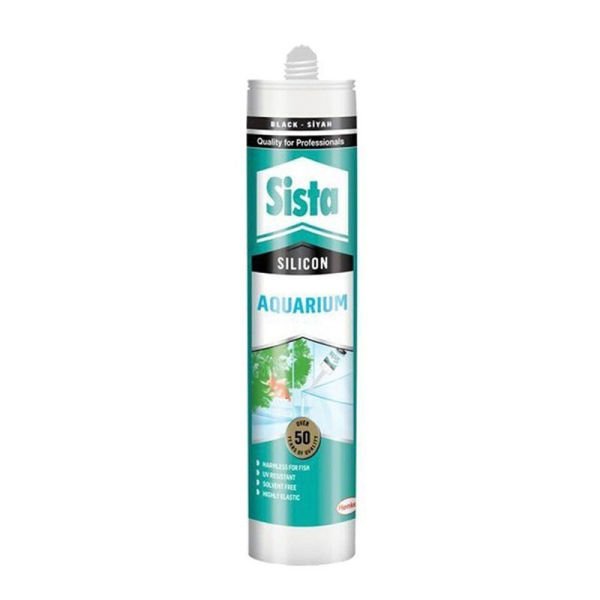 Sista Silikon Akvaryum Siyah