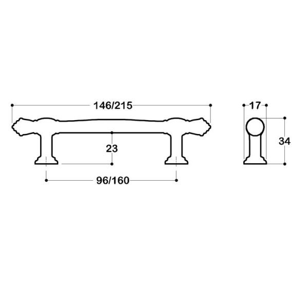 4482 Parlak Nikel Kulp 96 mm