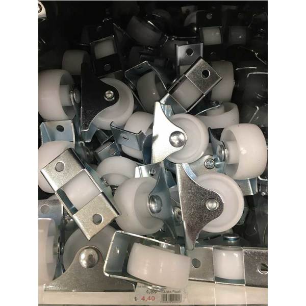 30 'luk Sabit Teker Beyaz h:30mm -0265SMB Beyaz