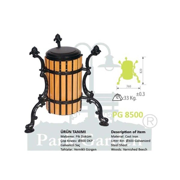 PG 8500 Çöp Kutusu
