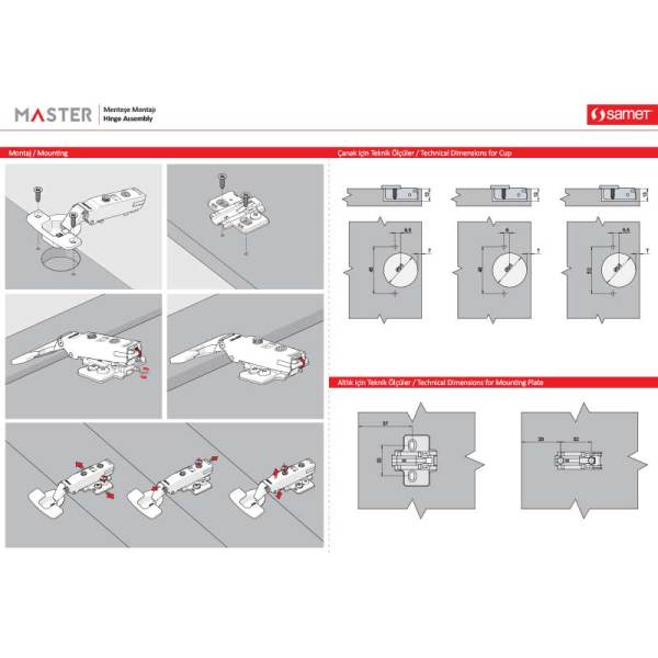 MASTER Frensiz Menteşe Yarım D.B