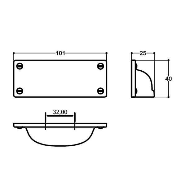 4534 32 mm Kulp Antik Saten Mat
