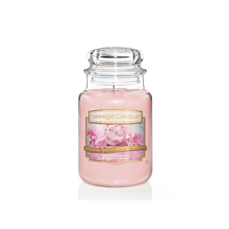1610856E Büyük Klasik Mum Blush Bouquet
