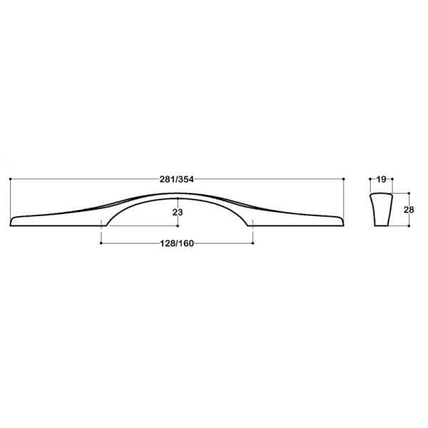4550 128 mm Kulp Mat Siyah