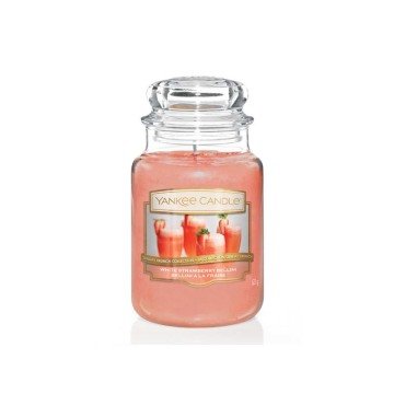 1611842E Büyük Klasik Mum White Strawberry Bellini