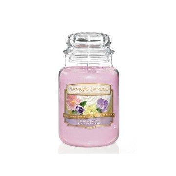 1611845E Büyük Klasik Mum Floral Candy