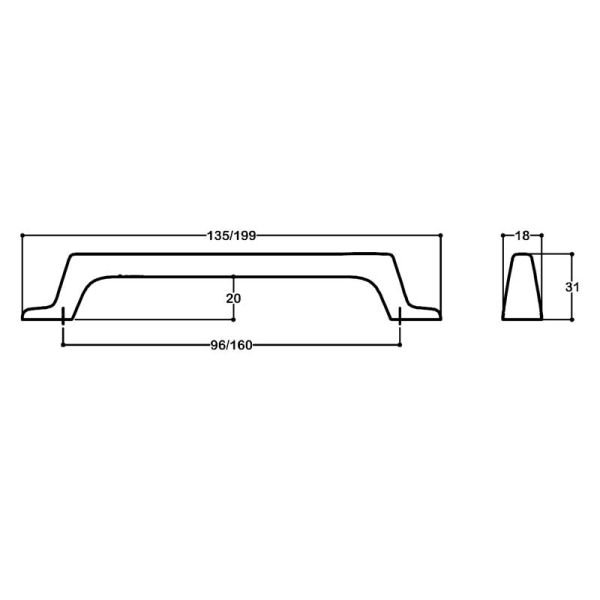 4598 Altın Kulp 160 mm