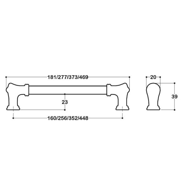 4615 Mat Siyah Kulp 160 mm