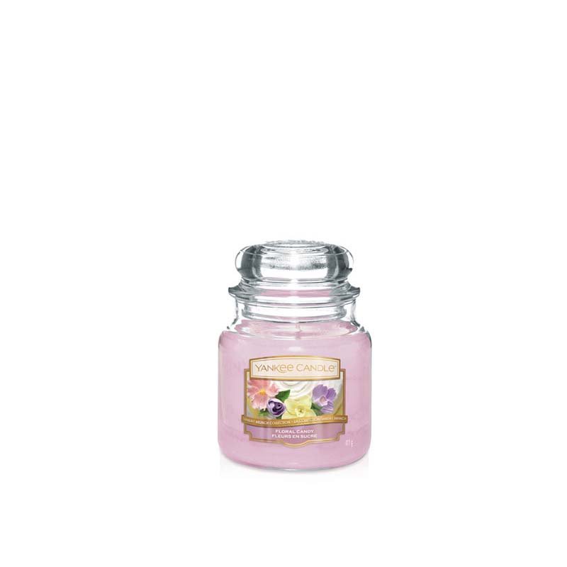 1611855E Küçük Klasik Mum Floral Candy