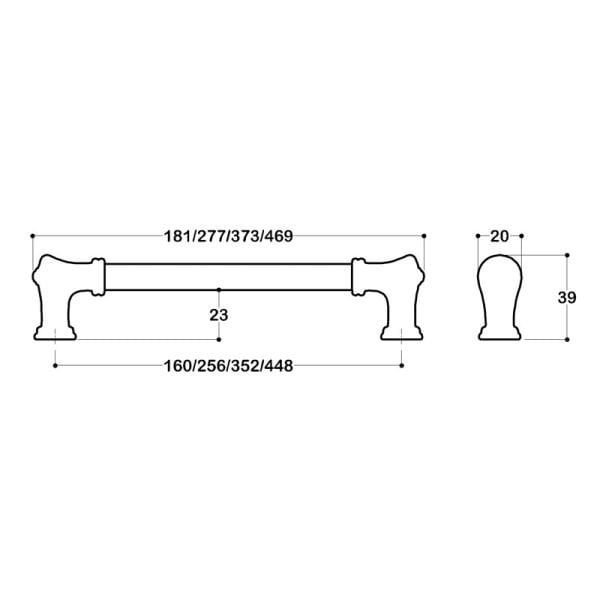 4615 Nikel Saten Kulp 256 mm