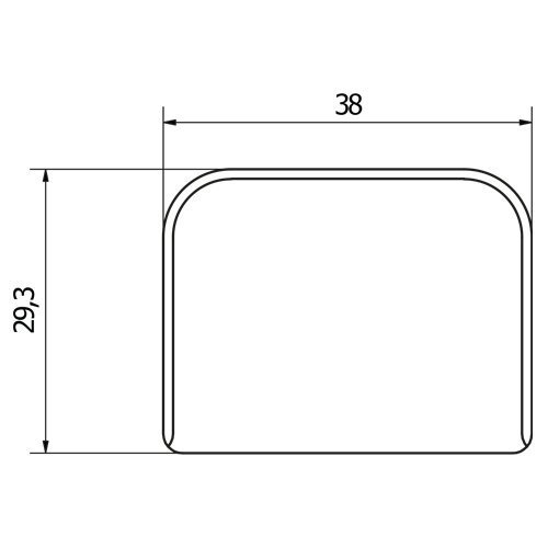 Plastik U Tabla M8 Siyah