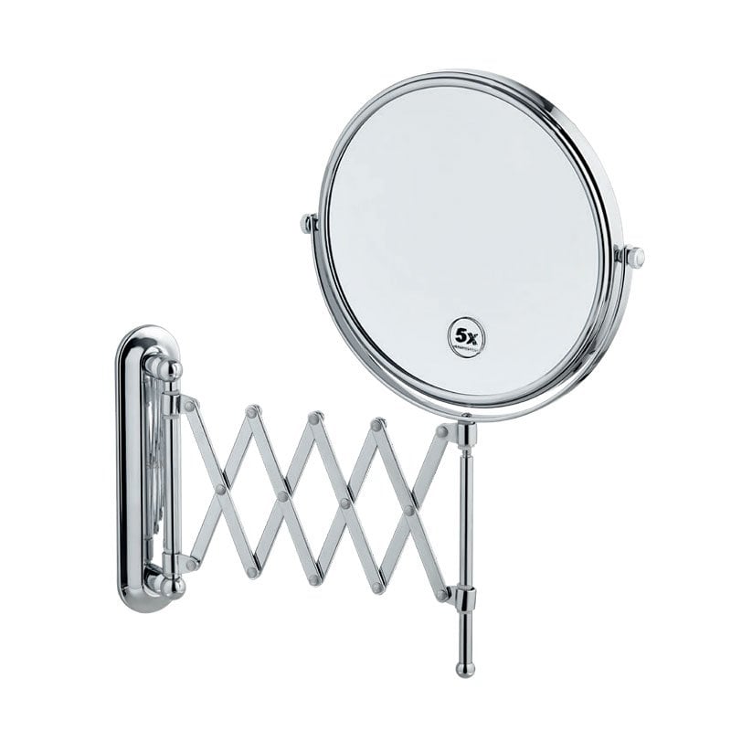 5X Körüklü Makyaj Aynası Krom
