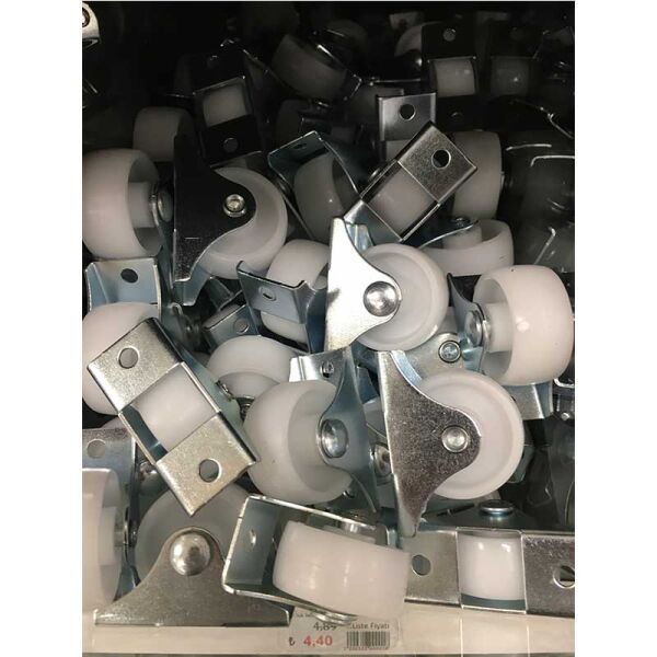30 'luk Sabit Teker Beyaz h:30mm -0265SMB Beyaz