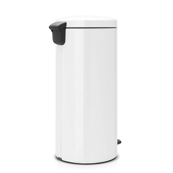 BRA 111785 Beyaz Pedallı Çöp Kova 30L