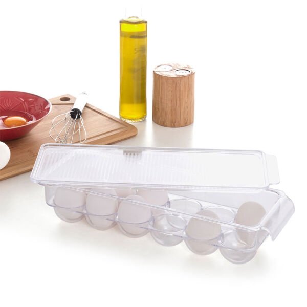 M-E65-16 Kapaklı Yumurta Sakl. Kabı Şeffaf