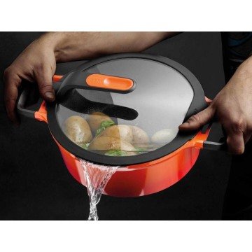 8501035 GEM Orange Döküm Tencere 24cm