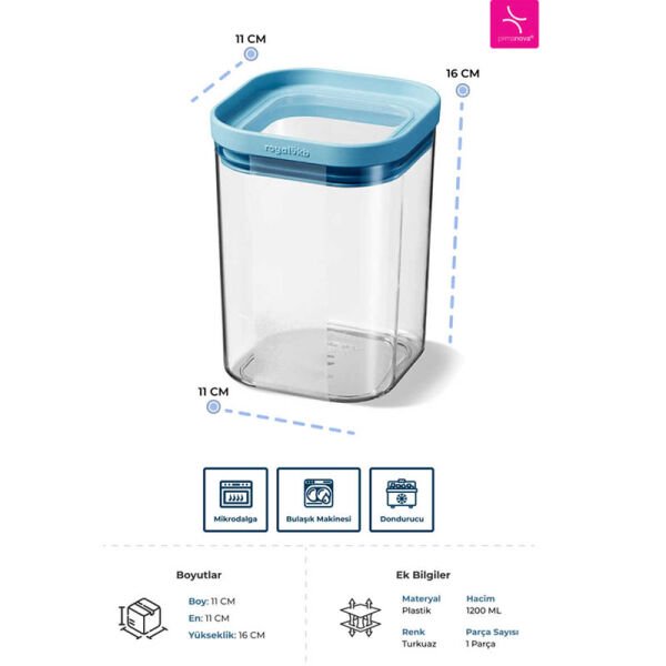 Seoul Kuru Gıda Saklama Kabı 1200ml