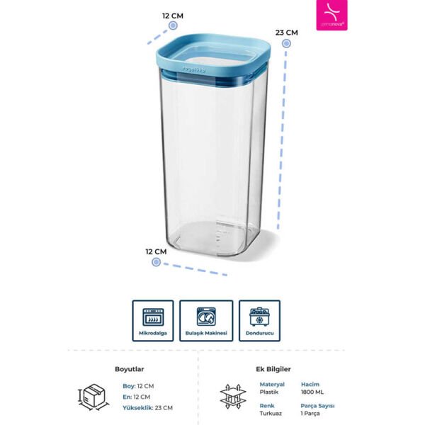 Seoul Kuru Gıda Saklama Kabı 1800ml