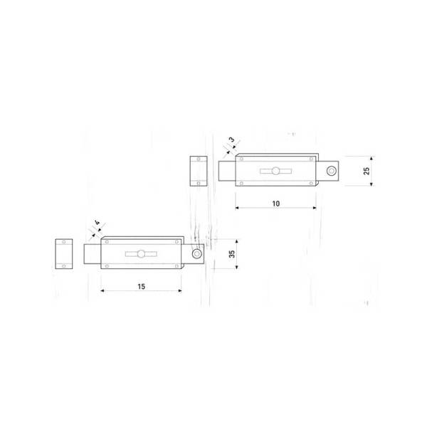 10cm Yassı Sürgü Saten