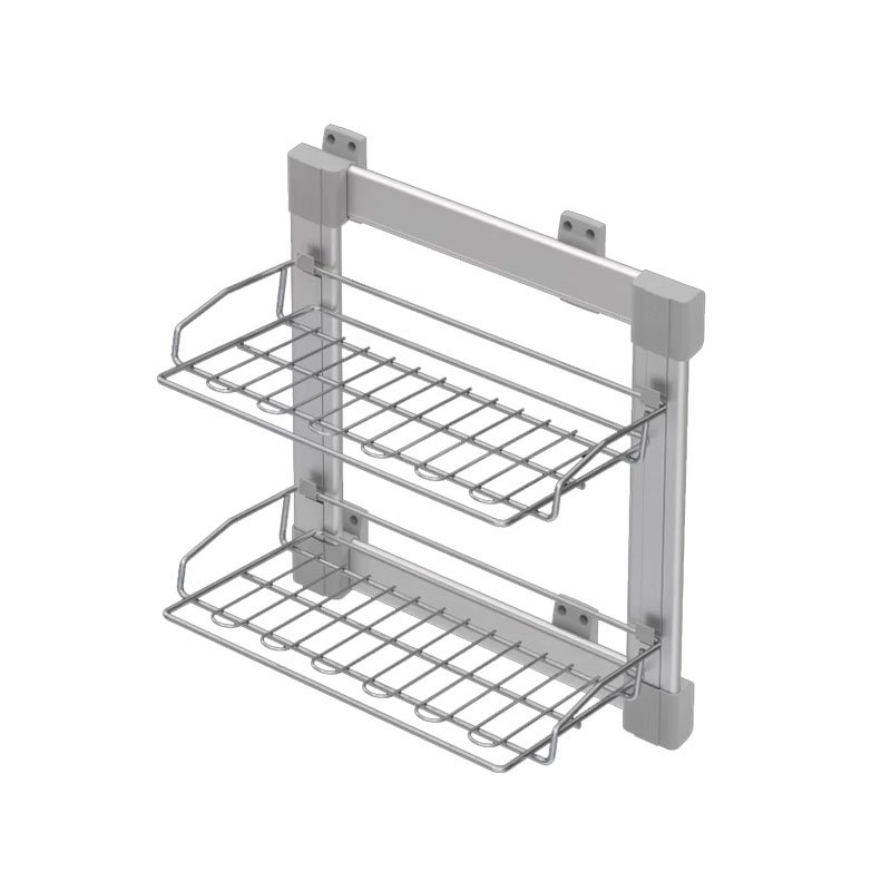 (#) S-6282-G Alüm. 2 Katlı Ayakkabılık Sağ
