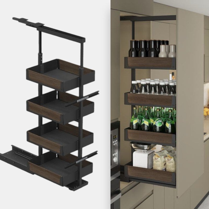 Unique Wood Kiler Metal Ahşap  Antrasit