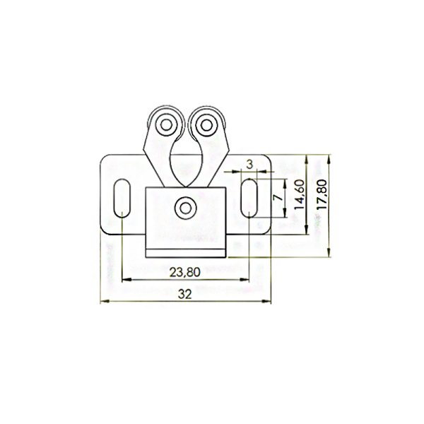 Kelebek Çıtçıt Krom
