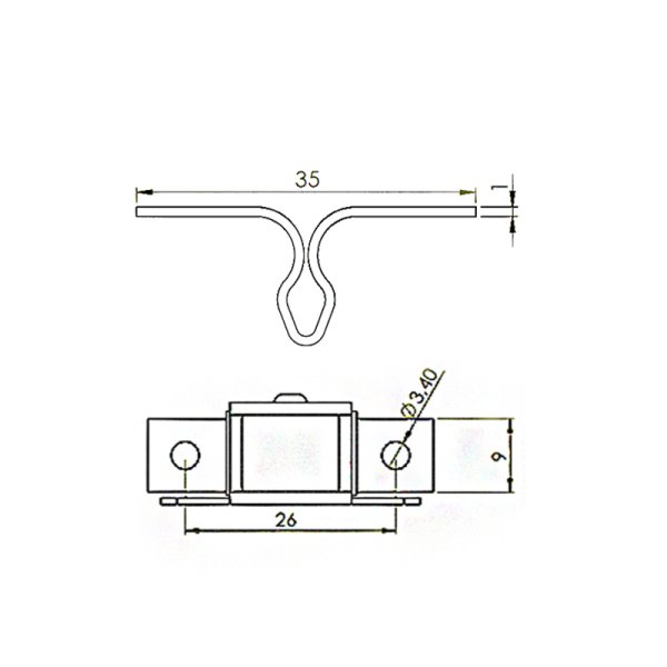 Kelebek Çıtçıt Krom