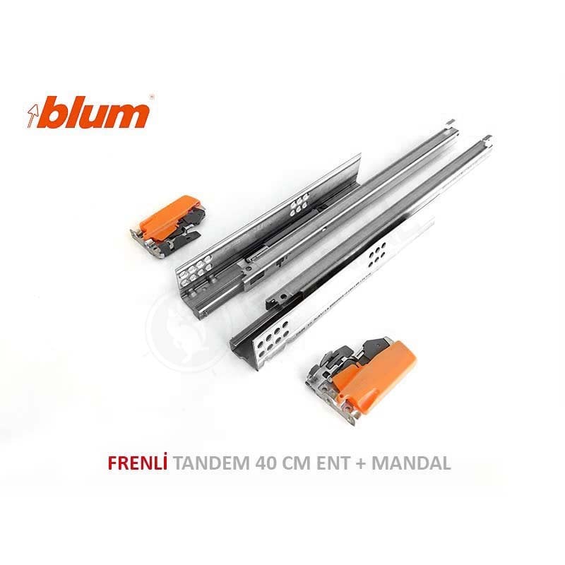 Tandem Frenli Kısmi Açılım Ray Takımı 40 cm